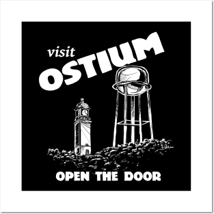 Visit Ostium -White Posters and Art